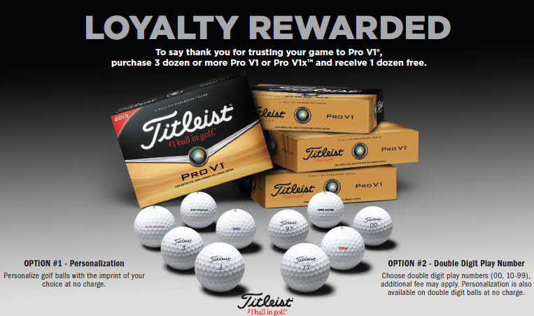 titleist pro v1x personalized golf balls