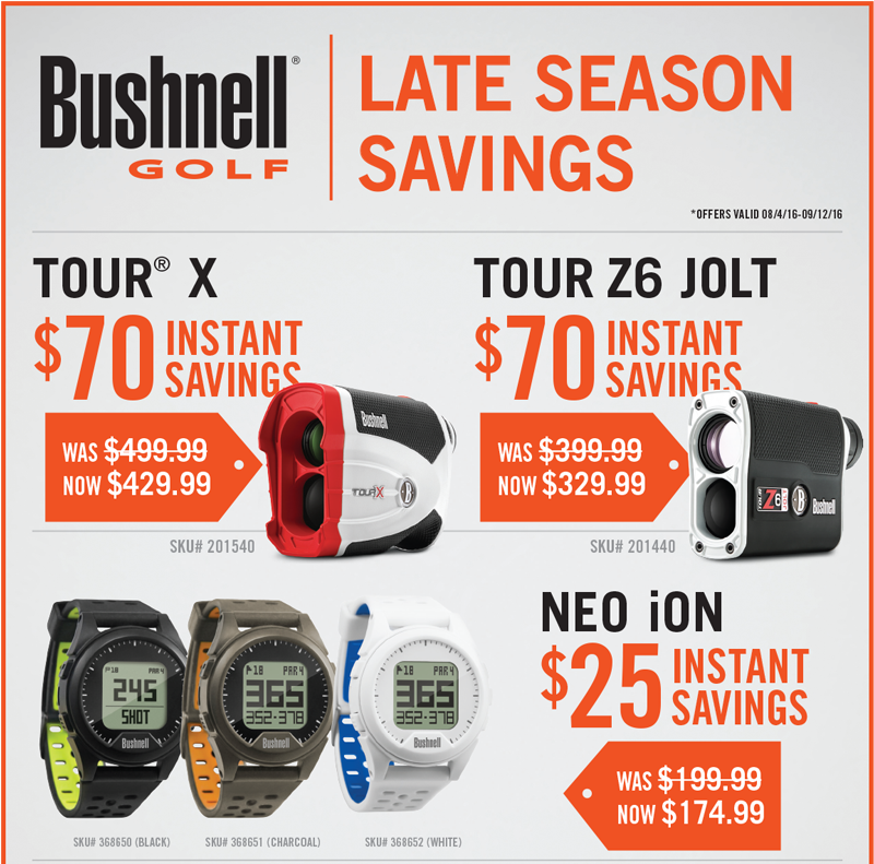Bushnell Late Season Savings Haggin Oaks
