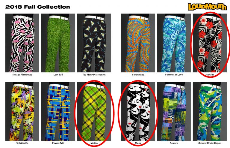 Loudmouth Golf Debuts 13 New Patterns for Fall 2018 - Haggin Oaks