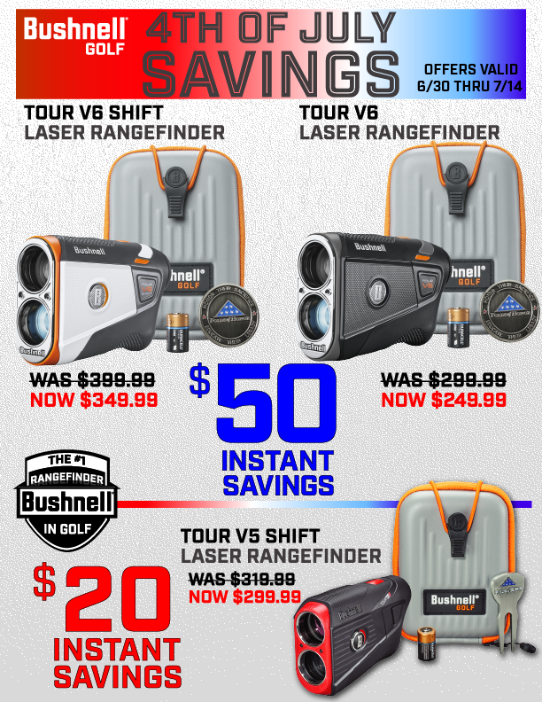 Bushnell Fourth of July Savings at The Haggin Oaks Golf Super Shop Haggin Oaks