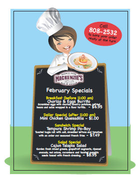 February Monthly Food Specials in MacKenzie's Sports Bar & Grille at ...
