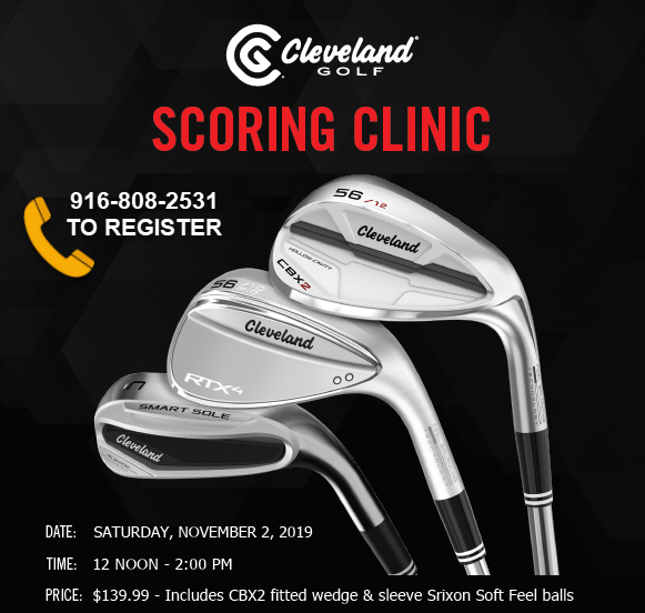 Cleveland Golf Scoring Clinic coming to Haggin Oaks on November 2, 2019