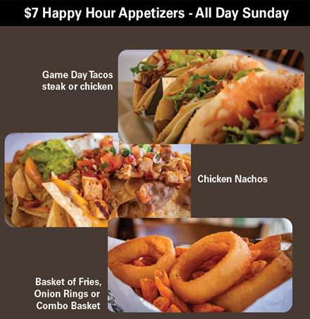$7 Happy Hour Appetizer Specials at MacKenzie's Sports Bar and Grille