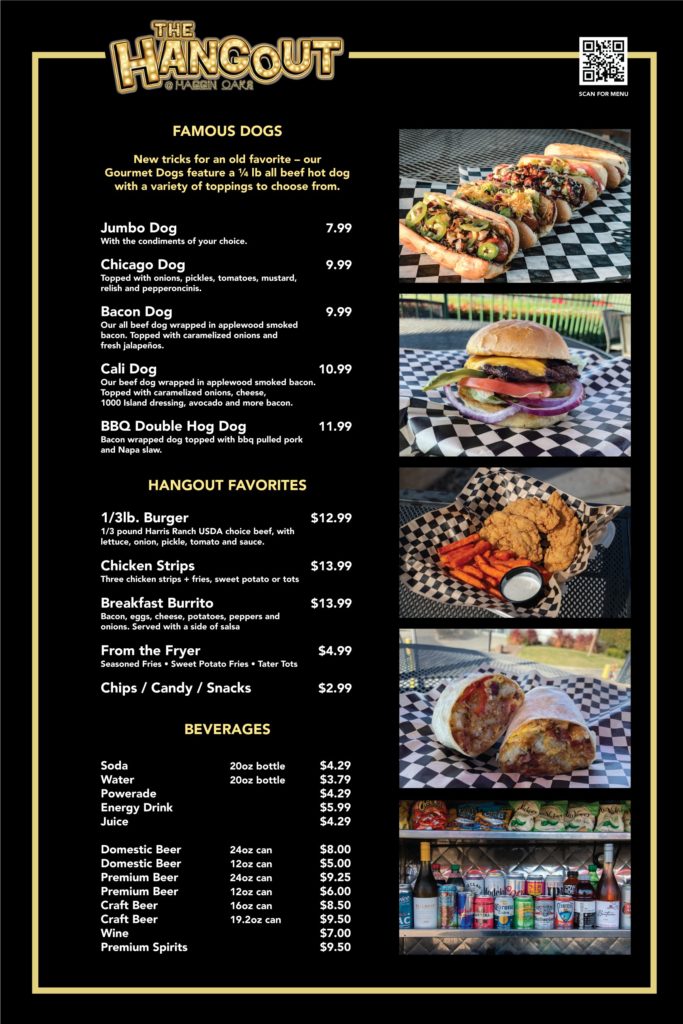 The hangout menu store