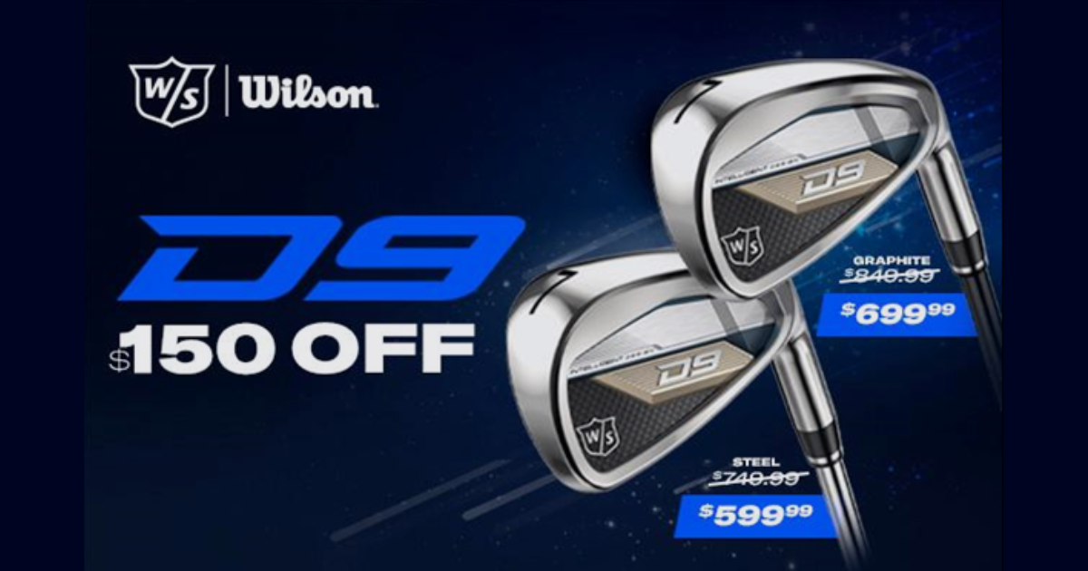 Wilson D9 Golf Irons - Steel