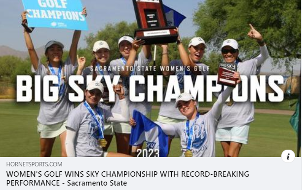 Women's Golf Wins Sky Championship With Record Breaking Performance.