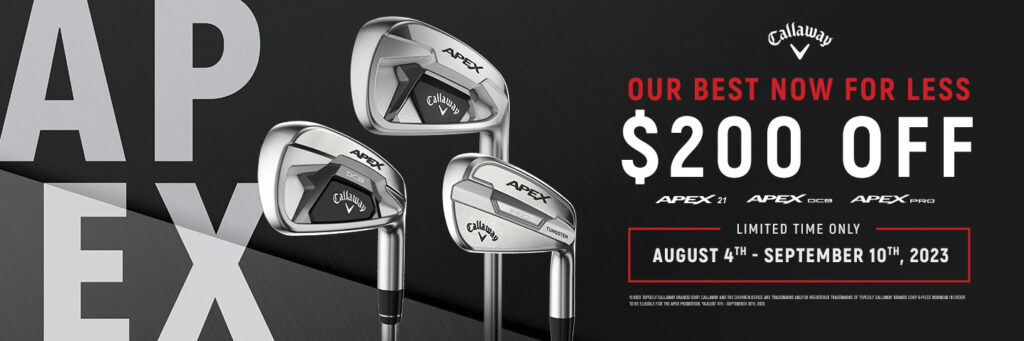 Callaway Apex Pro irons for 2023