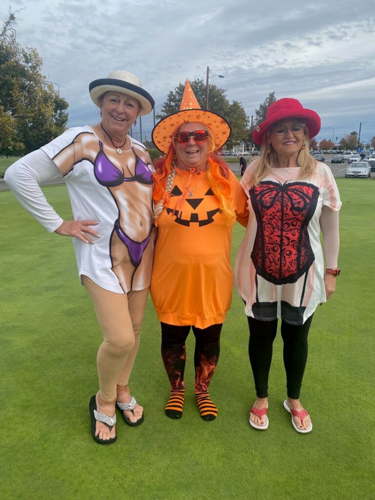 Sacramento Women’s Golf Club golfer's wearing costumes
