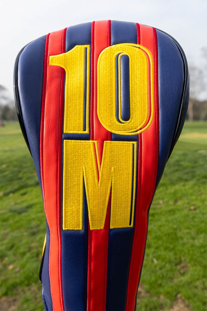Vintage Lionel Messi Number 10 Barcelona Driver Cover with 10M embroidered 