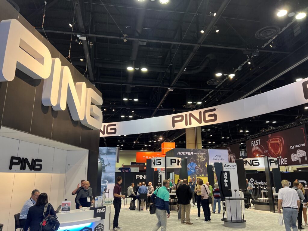 PING booth at the 2024 PGA Show