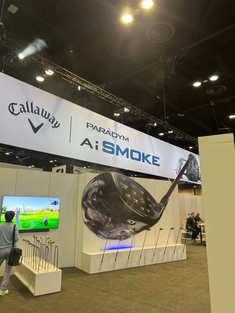 Callaway Ai Smoke booth at the 2024 PGA Show