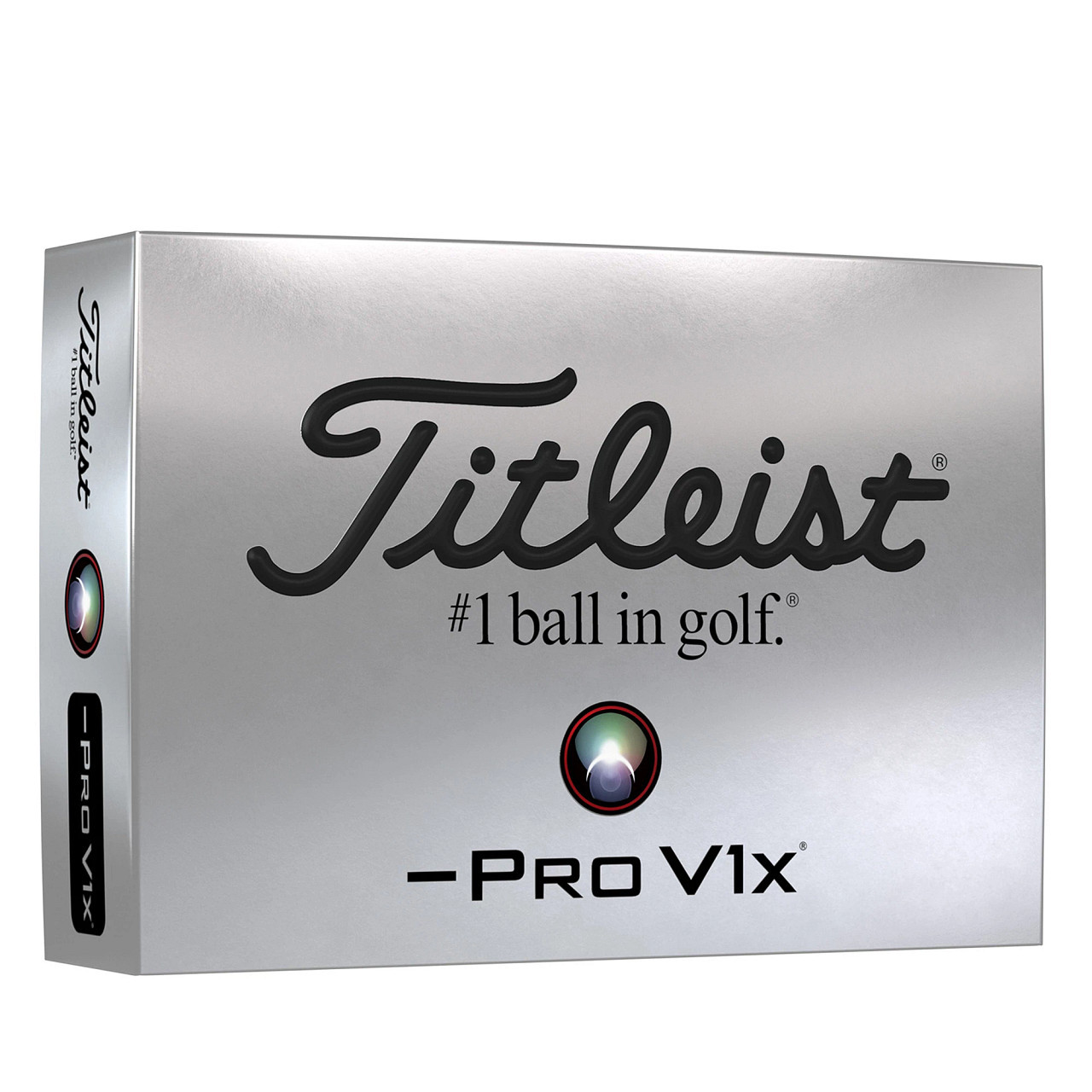 Front of Pro V1x Left Dash Golf Ball Dozen Box