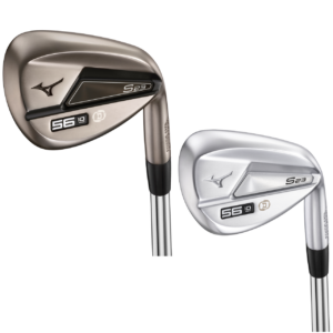 Face of Mizuno S23 Wedges in Satin Chrome and Copper