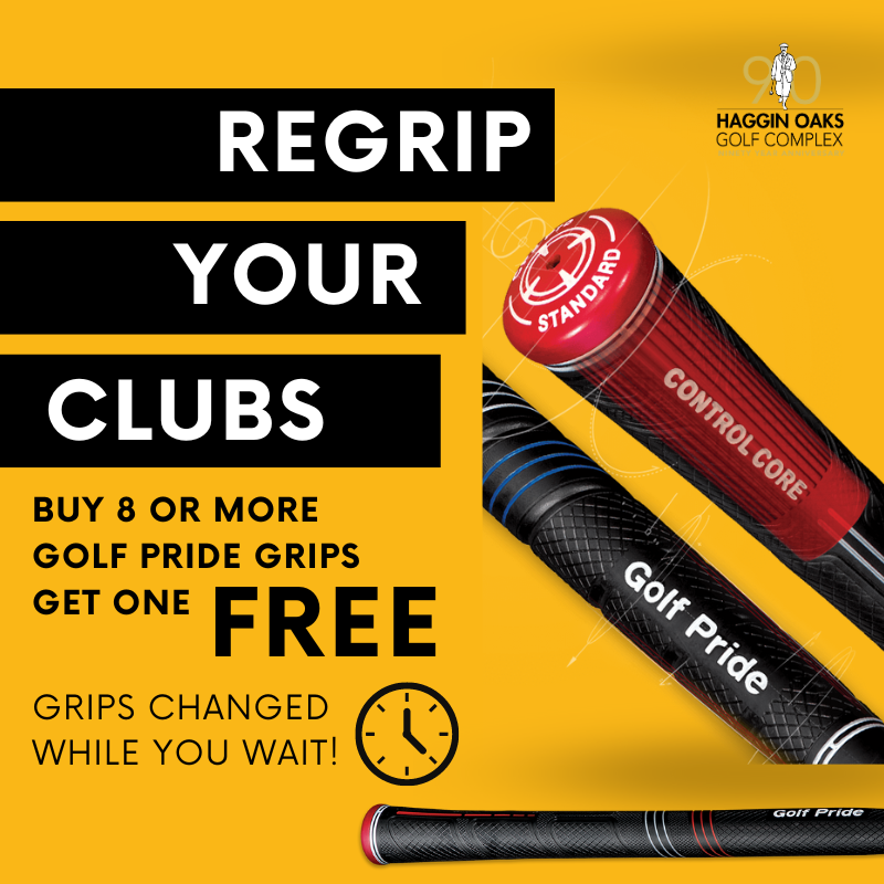 Golf Pride Grip Special at The Haggin Oaks Club Repair Center