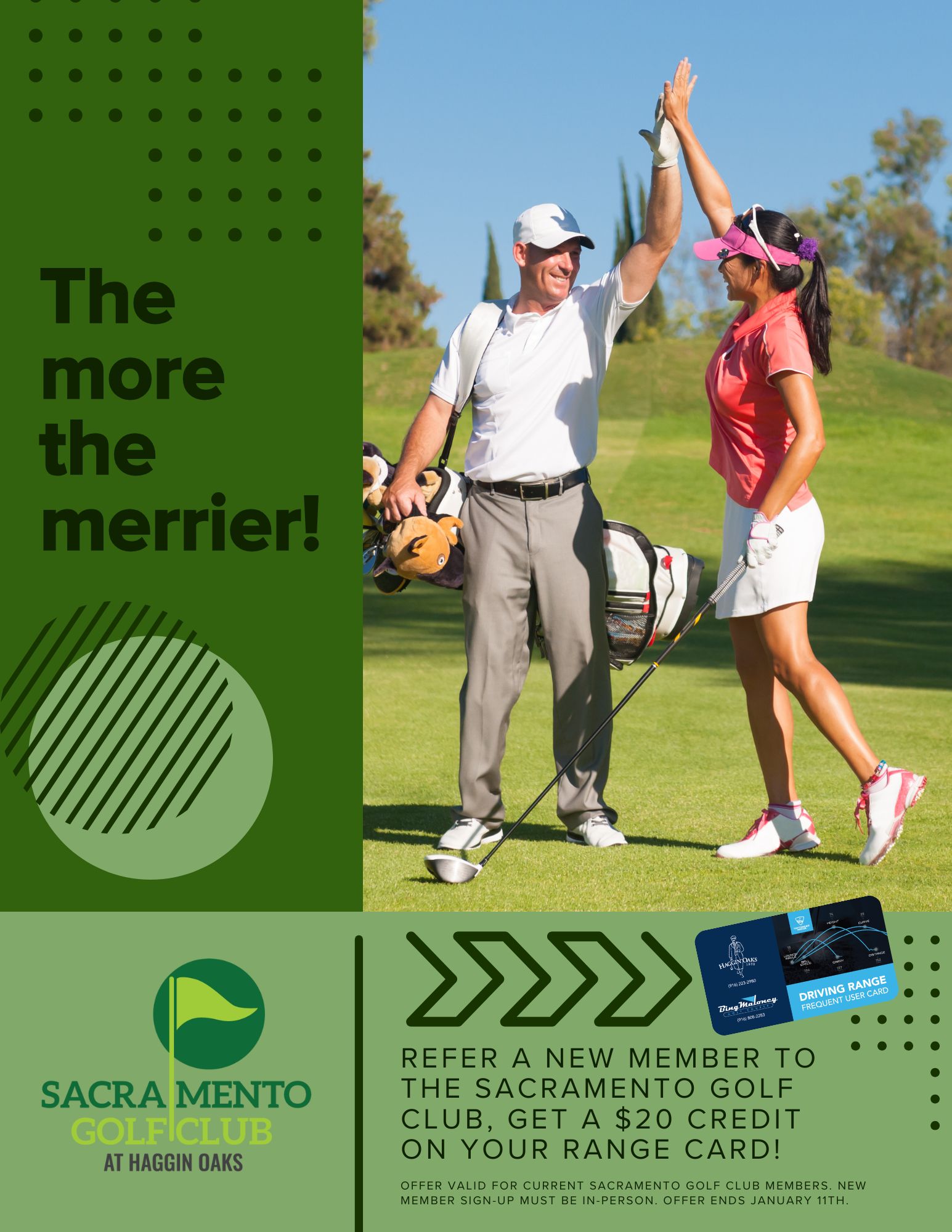 Refer a Friend to the Sacramento Golf Club, Get a  Range Card Credit!