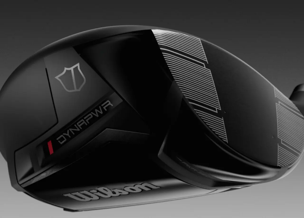 A close up of the face and sole of the DYNAPWR Max+ driver.