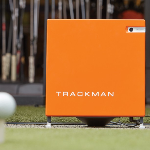 TrackMan putting analysis device used for custom putter fittings at Haggin Oaks