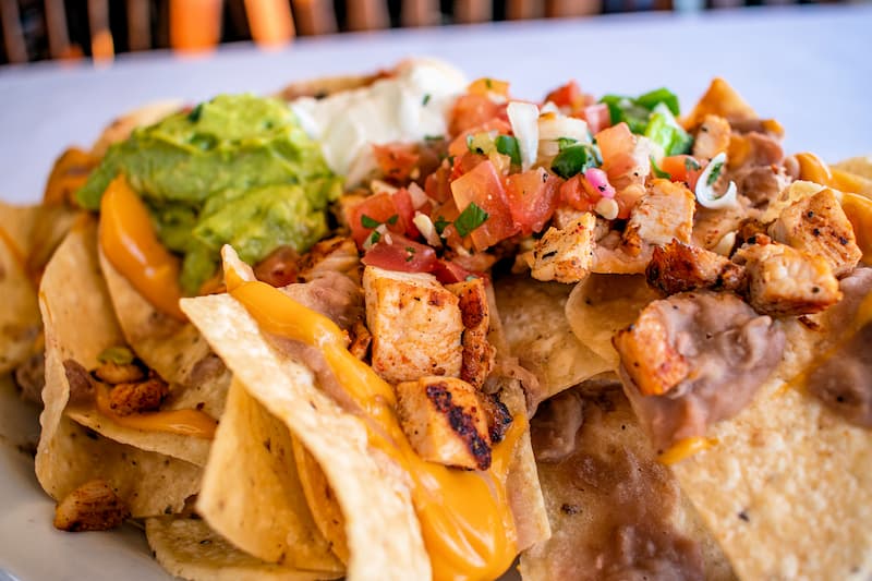 Food selection at MacKenzie’s Sports Bar & Grille Sacramento golf course restaurant at Haggin Oaks