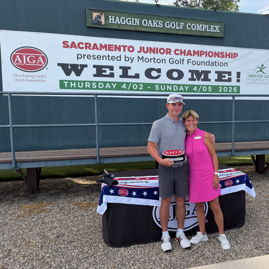 AJGA winner Drew Woolworth and Jane Siebers 