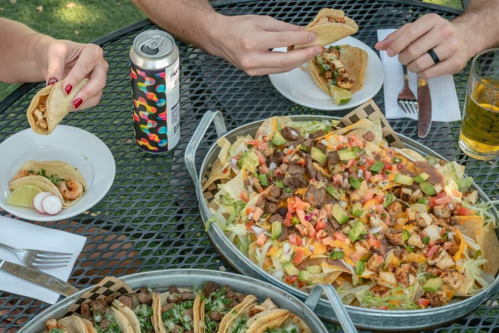 Tacos at MacKenzie’s Sports Bar & Grille Sacramento golf course restaurant at Haggin Oaks