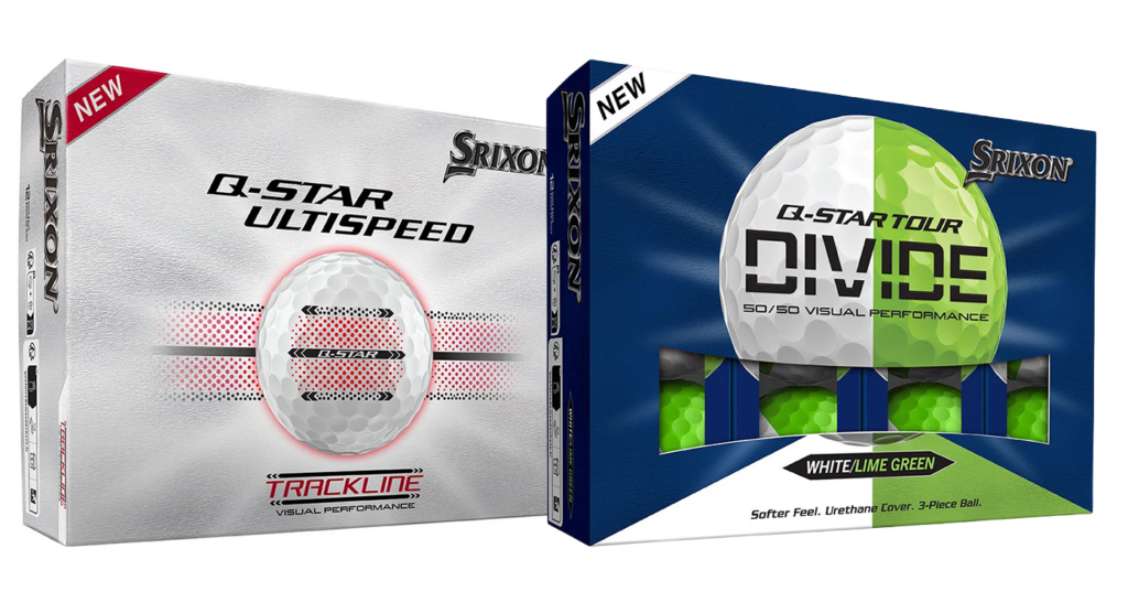 Srixon Q-Star Trackline & Q-Star Tour divide Golf balls.